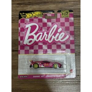2024 Hot Wheels Premium Pop Culture Pink Barbie 65th Anniversary Corvette C8.R